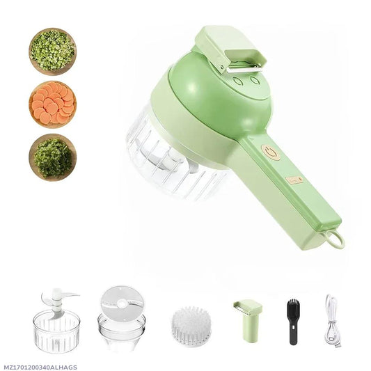 Mini Electric Chopper And Slicer Set