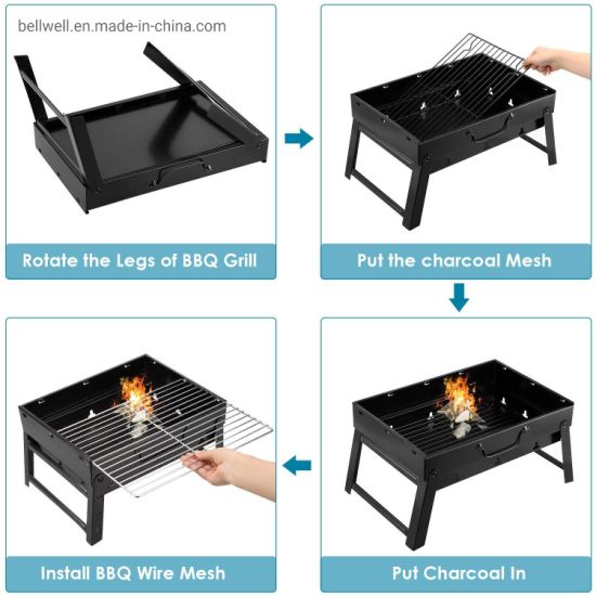 Folding Portable Outdoor Barbeque Grill