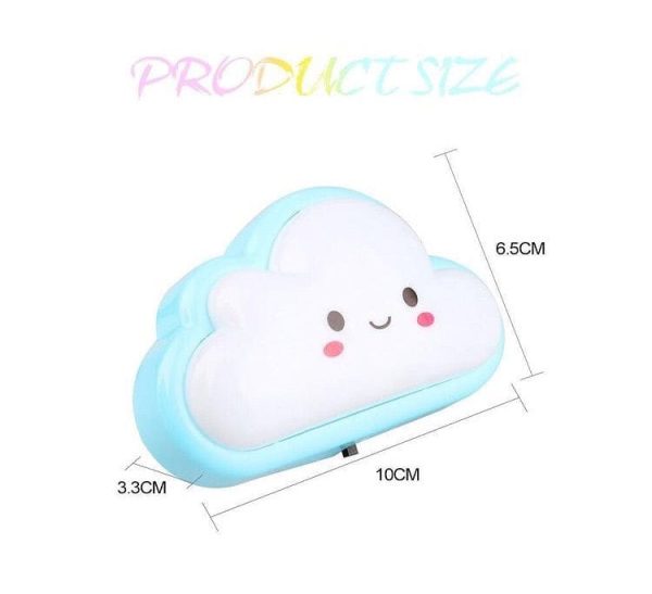 Smiley Cloud Plug-in Led Night Light