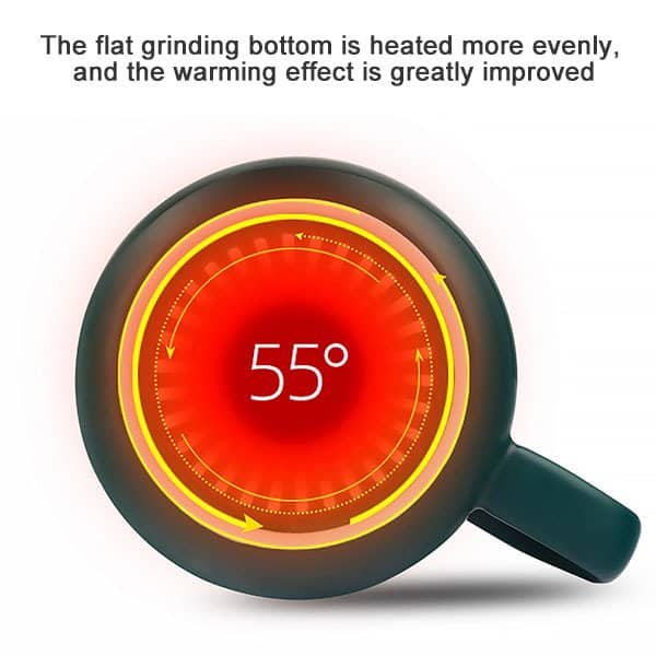 Coffee Mug Warmer Set -Heating Pad with Ceramic Cup & Spoon