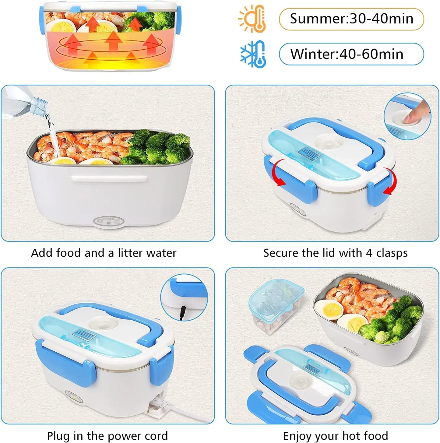 Portable Electric Food Warmer Lunch Box