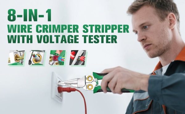 8-in-1 Wire Stripper & Voltage Tester