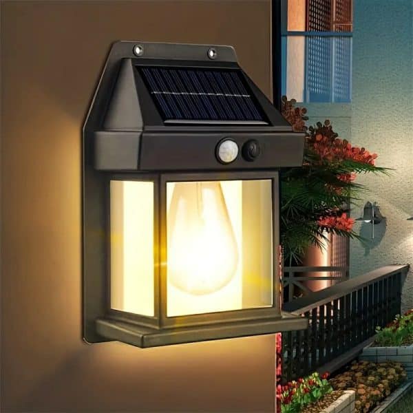 Solar Motion Sensor Outdoor Wall Light